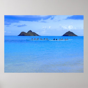Pôster Paddlers da canoa