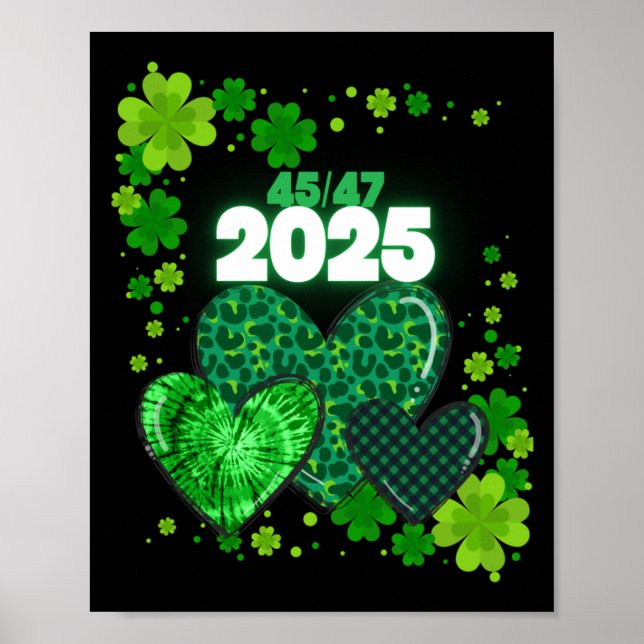 Poster Paddy's Back Engraçado Trump (Frente)