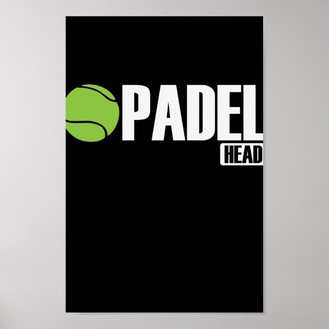 Poster Padel Head Tênis Sport und Ball (Frente)