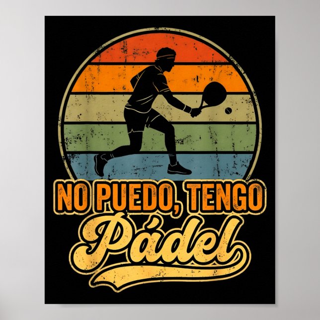 Poster Padel Tennis Padel Players Cool Men Women Padel Gr (Frente)