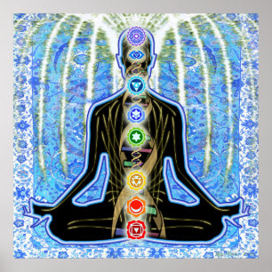 Poster Padma Blue Arabesque