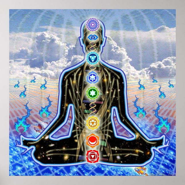 Poster Padma Sky Fractal Flames (Frente)