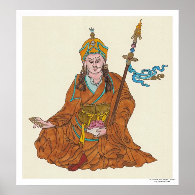 Pôster Padmasambhava (Guru Rinpoche) (Frente)