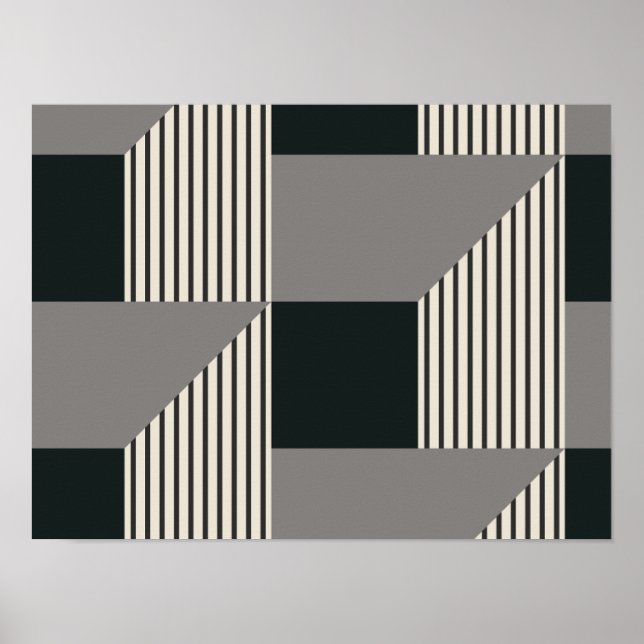 Poster Padrão 3D (Frente)