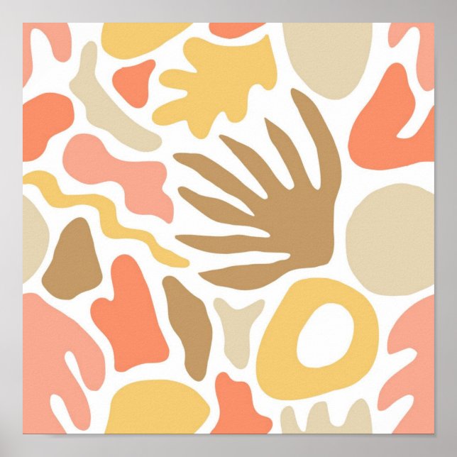 Poster padrão abstrato (Frente)