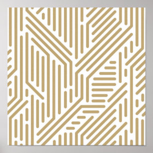 Poster padrão abstrato