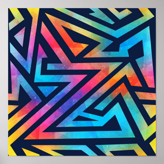 Poster padrão abstrato (Frente)