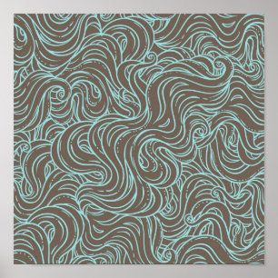 Poster padrão abstrato