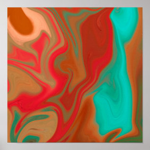 Poster padrão abstrato.