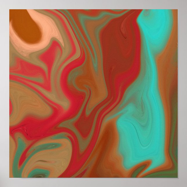 Poster padrão abstrato. (Frente)