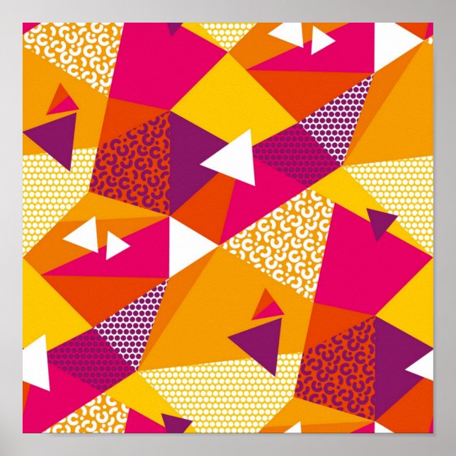 Poster padrão abstrato (Frente)