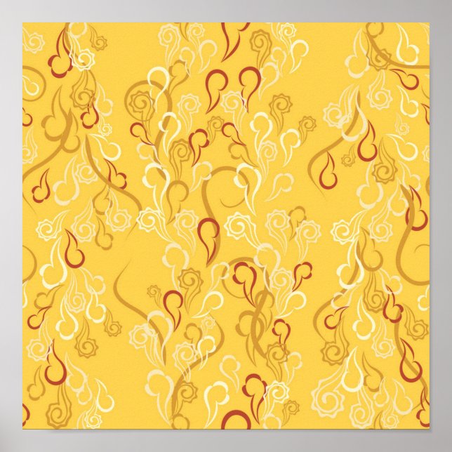 Poster padrão abstrato (Frente)