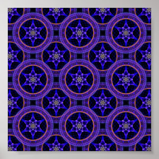 Poster Padrão Abstrato Floral Moderno Boho Elegante #505