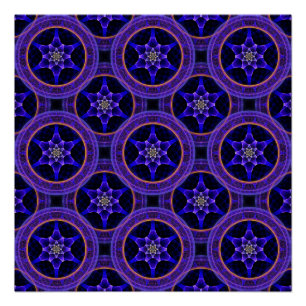 Pôster Padrão Abstrato Floral Moderno Boho Elegante #505