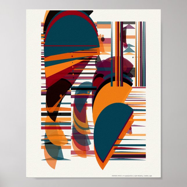 Poster Padrão Bauhaus da Mecânica Quântica (Frente)
