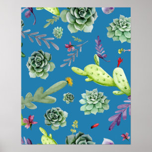 Poster Padrão Cactus 5
