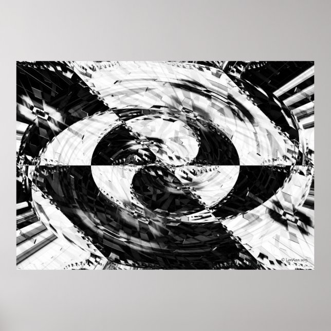 Pôster Padrão Circular 1 (Frente)