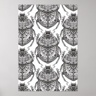 Poster Padrão com porta de mão 2