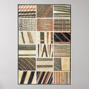 Poster Padrão da Polinésia Tapa do Cook