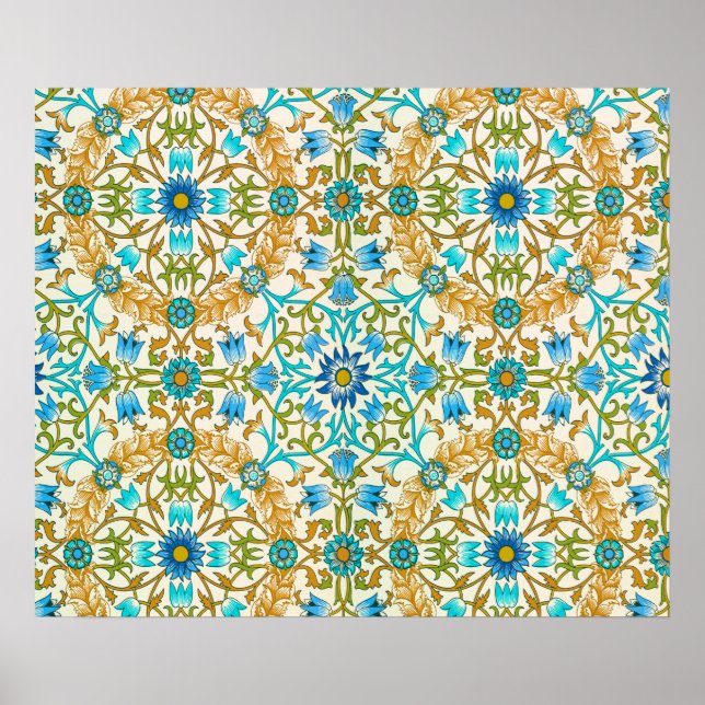 Poster Padrão da Vinha de William Morris (1873) (Frente)