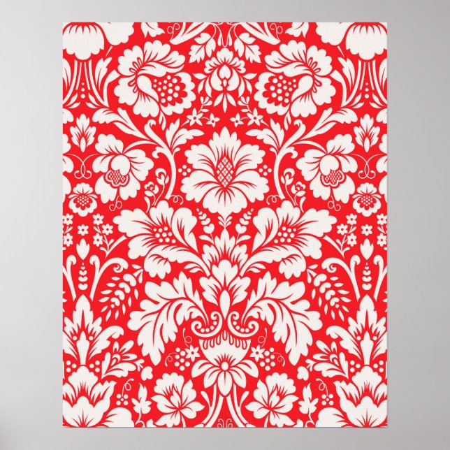 Poster Padrão Damask 6 (Frente)