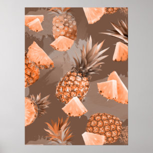 Poster Padrão de Abacaxi 4