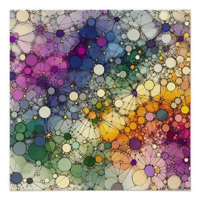 Pôster Padrão de abstrato 1 - AI - Trabalho de arte (Frente)