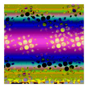 Pôster Padrão de Abstrato colorida
