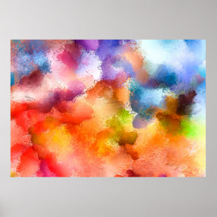 Poster Padrão de abstrato de arte digital. Desenho manual