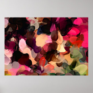 Poster Padrão de abstrato de arte digital. Desenho manual