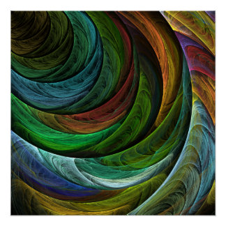 Pôster Padrão de Abstrato de Arte Moderna com Glória de C