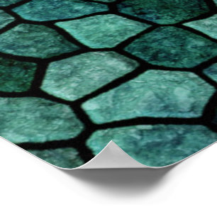 Poster Padrão de Abstrato de textura de crosta do mosaic