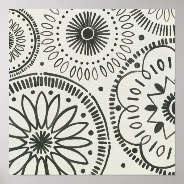 Poster Padrão de Abstrato do Kami (Frente)