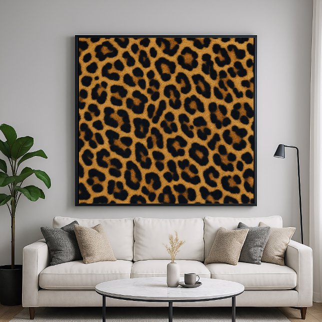 Poster Padrão de Animal com Pelo de Leopardo (Criador carregado)