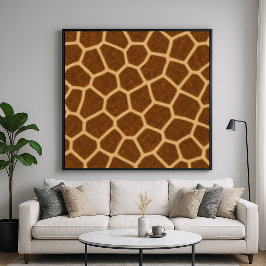 Poster Padrão de Animal Girafa