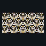 Poster Padrão de Art Deco. Vintage gold black backgrue<br><div class="desc">Padrão de Art Deco. Fundo branco preto dourado ventilado. Enfeite sem costura de luxo. Motif dos vinte anos</div>