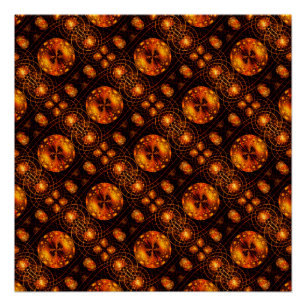 Pôster Padrão de Arte Abstrata Boho Elegante Moderno Dour
