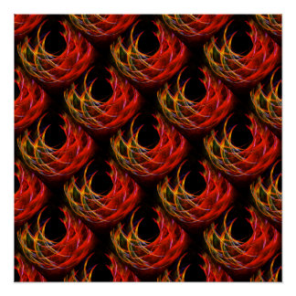 Pôster Padrão de Arte Abstrata Boho Moderno Elegante #503