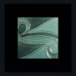 Poster Padrão de Azulejo da Vintage Art Deco Matte Dark G<br><div class="desc">Estes azulejos de arte vintage mostram um olhar do início do 20 com um acabamento verde escuro.</div>