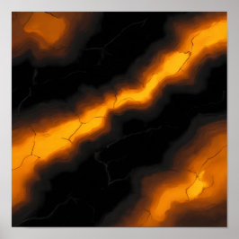 Poster Padrão de Azulejos de Molten Sem Costura de Alto C