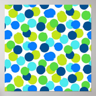 Poster padrão de bolinhas