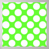 Padrão de Bolinhas Brancas do Verde limão Moderno
