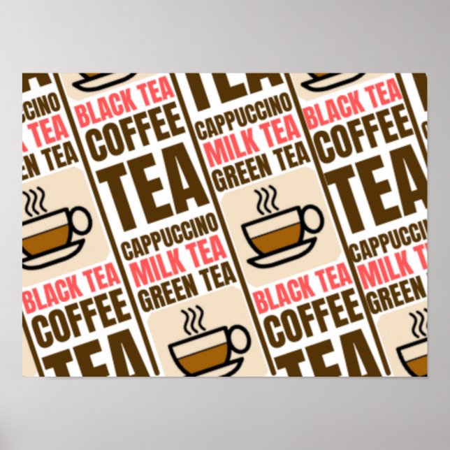 Poster Padrão de CAFÉ TEA (Frente)