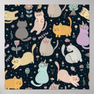 Poster Padrão de Cat