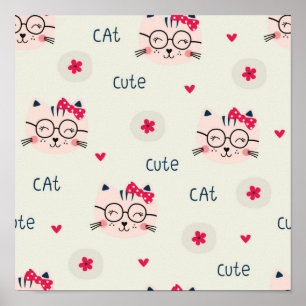 Poster Padrão de Cat