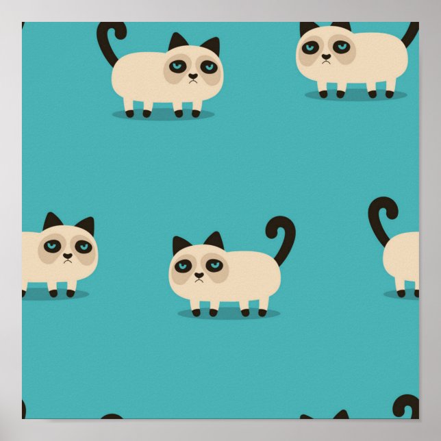 Poster Padrão de Cat (Frente)