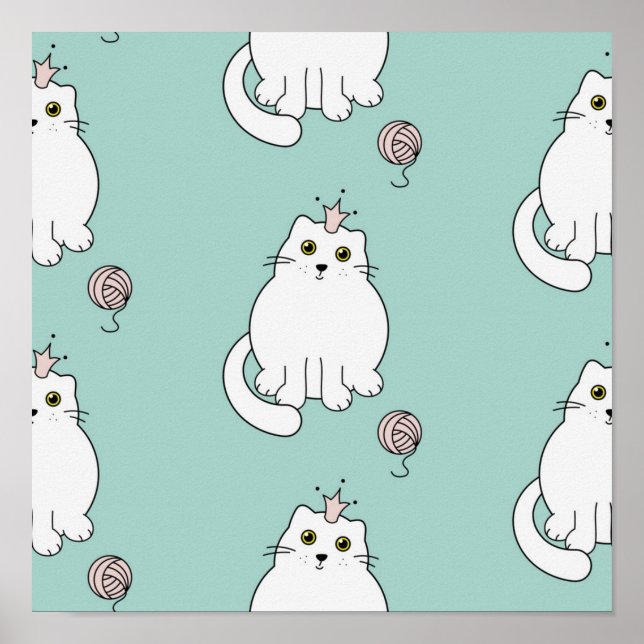 Poster Padrão de Cat (Frente)