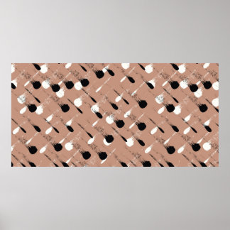 Poster Padrão de coloração aquosa incolor