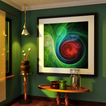 Padrão de cor de Abstrato de arte flexível de temp