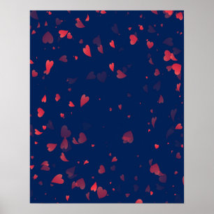 Poster Padrão de Corações 40